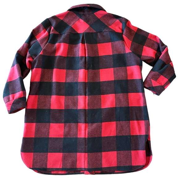 Torrid Women’s Plus Wool Longline Shacket Buffalo Checkered Print - 2X - Picture 5 of 13